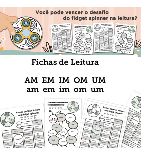 Fichas de Leitura - Família AM EM IM OM UM