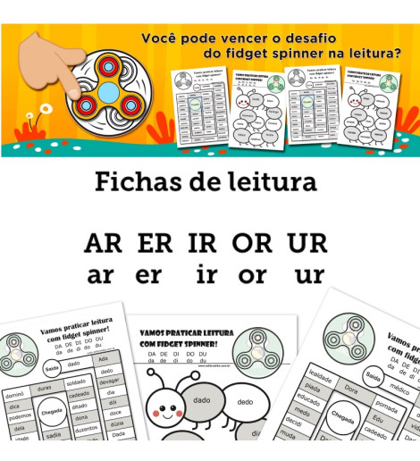 Fichas de Leitura - Família AR ER IR OR UR