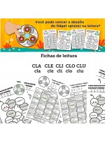 Fichas de Leitura - Família CLA CLE CLI CLO CLU