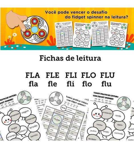 Fichas de Leitura - Família FLA FLE FLI FLO FLU 