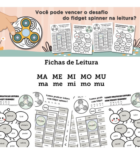 Fichas de Leitura - Família MA ME MI MO MU 