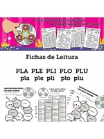 Fichas de Leitura - Família PLA PLE PLI PLO PLU