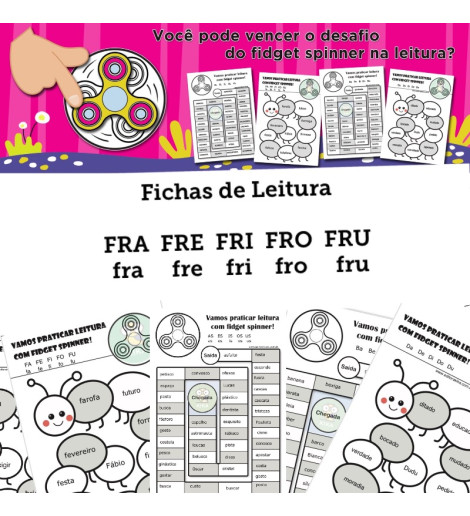 Fichas de Leitura -Família FRA FRE FRI FRO FRU