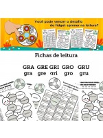 Fichas de Leitura - Família GRA GRE GRI GRO GRU