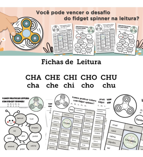 Fichas de Leitura -Família CHA CHE CHI CHO CHU