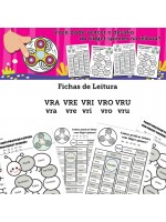 Fichas de Leitura - Família VRA VRE VRI VRO VRU
