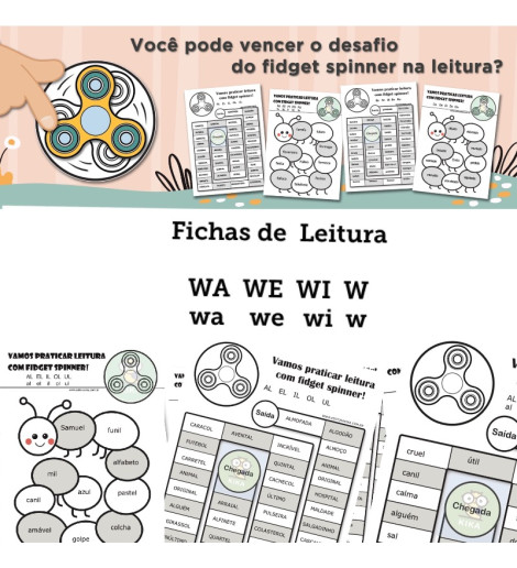 Fichas de Leitura - Família WA WE WI W