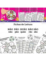 Fichas de Leitura - Família NÃO PÃO QÃO RÃO SÃO