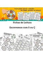 Fichas de Leitura - Palavras com S ou Ç