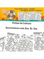 Fichas de Leitura - Palavras com EZA ÉS ou ESA