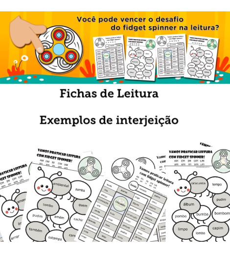 Fichas de Leitura - Exemplos de Interjeição