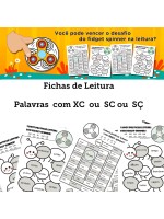 Fichas de Leitura - Palavras com XC SC ou SÇ