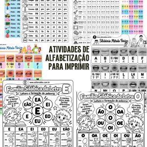 Atividades de alfabetização para imprimir